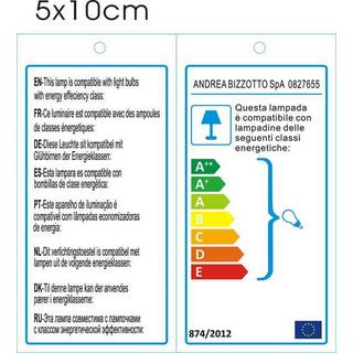 mutoni Lampada da tavolo Wallas bianca  