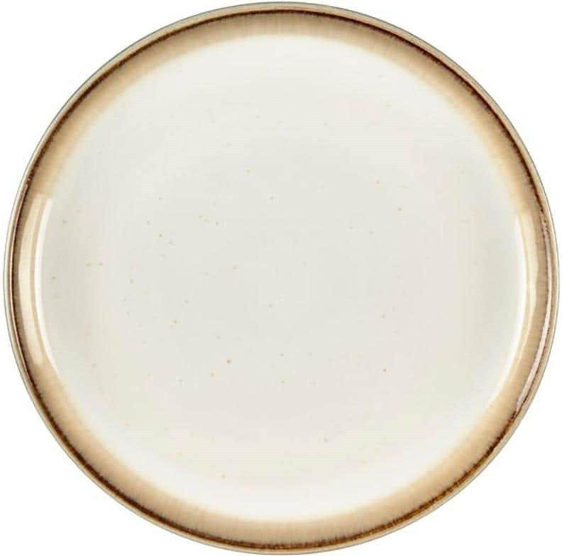 Bitz Speiseteller 17cm Grau/Creme 6 Stk., 17cm Durchmesser, Stoneware  