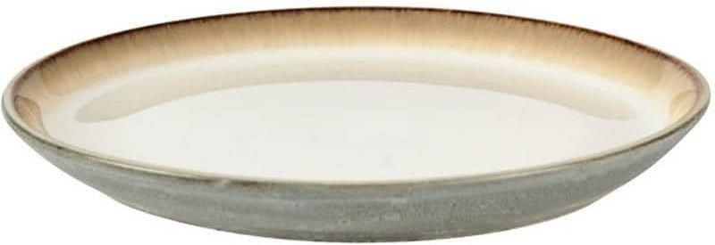 Bitz Speiseteller 17cm Grau/Creme 6 Stk., 17cm Durchmesser, Stoneware  
