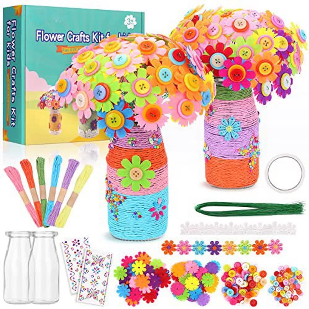 Activity-board - Blumen Bastelset für Kinder, lustiges Bastelset, One Size, Multicolor
