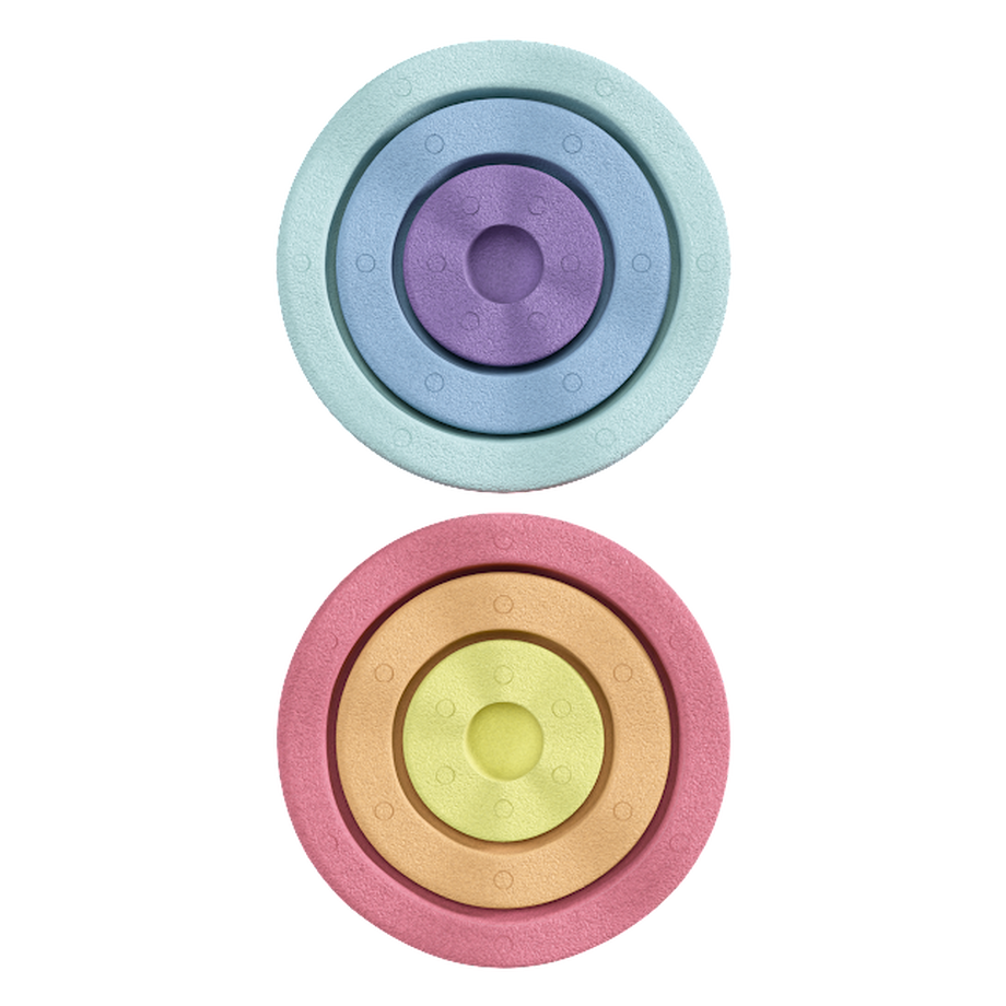 Stapelstein  Stapelstein Inside rainbow pastel (6 Stk.) 