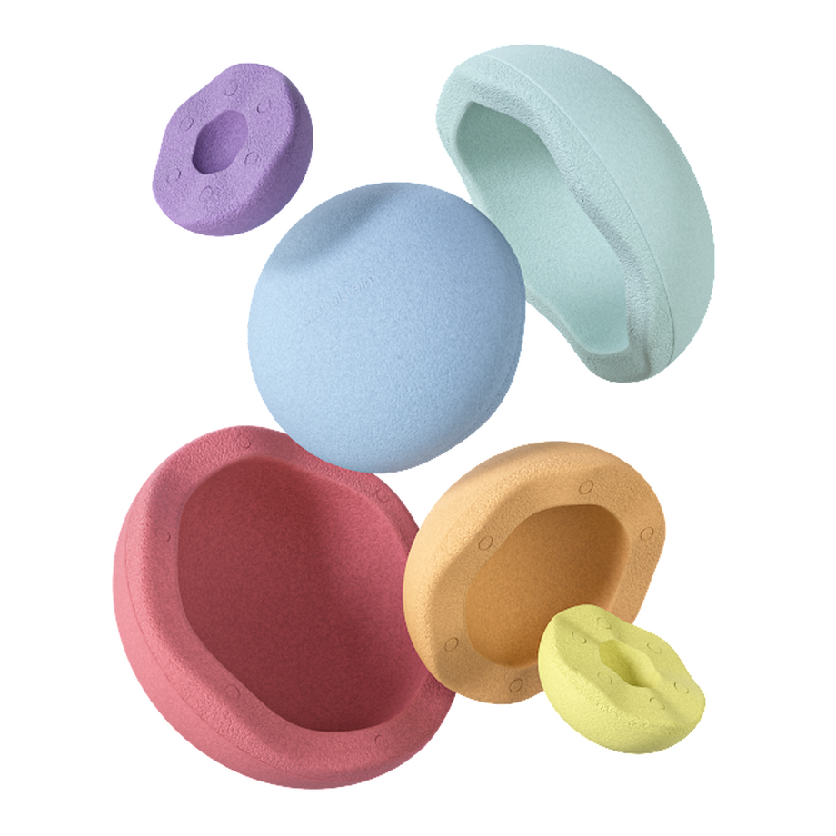 Stapelstein  Stapelstein Inside rainbow pastel (6 Stk.) 