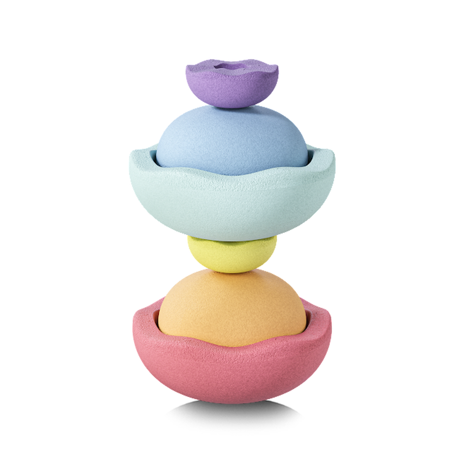 Stapelstein  Stapelstein Inside rainbow pastel (6 Stk.) 