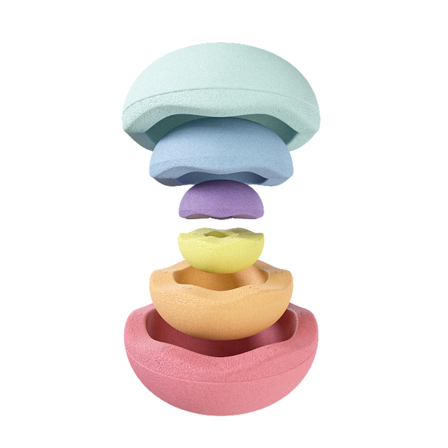 Stapelstein  Stapelstein Inside rainbow pastel (6 Stk.) 