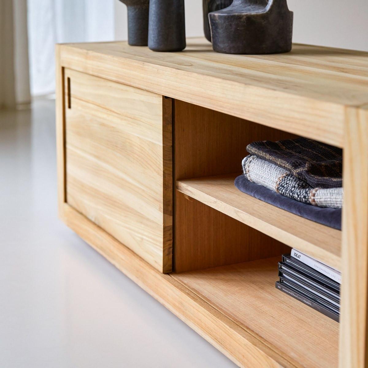 Tikamoon TV Schrank aus Teak 120 cm Adam  