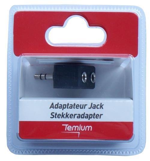 Image of FIB-RMS-CH Splitter Jack 3,5 Stecker auf 2 Buchse Schwarz - ONE SIZE