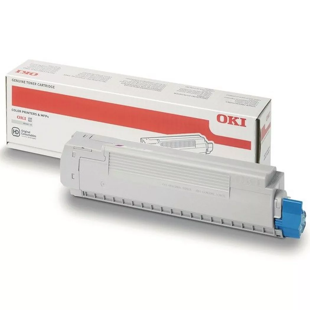 OKI – Toner magenta 44059166 MC 851/861 7300 Seiten, Grau, One Size