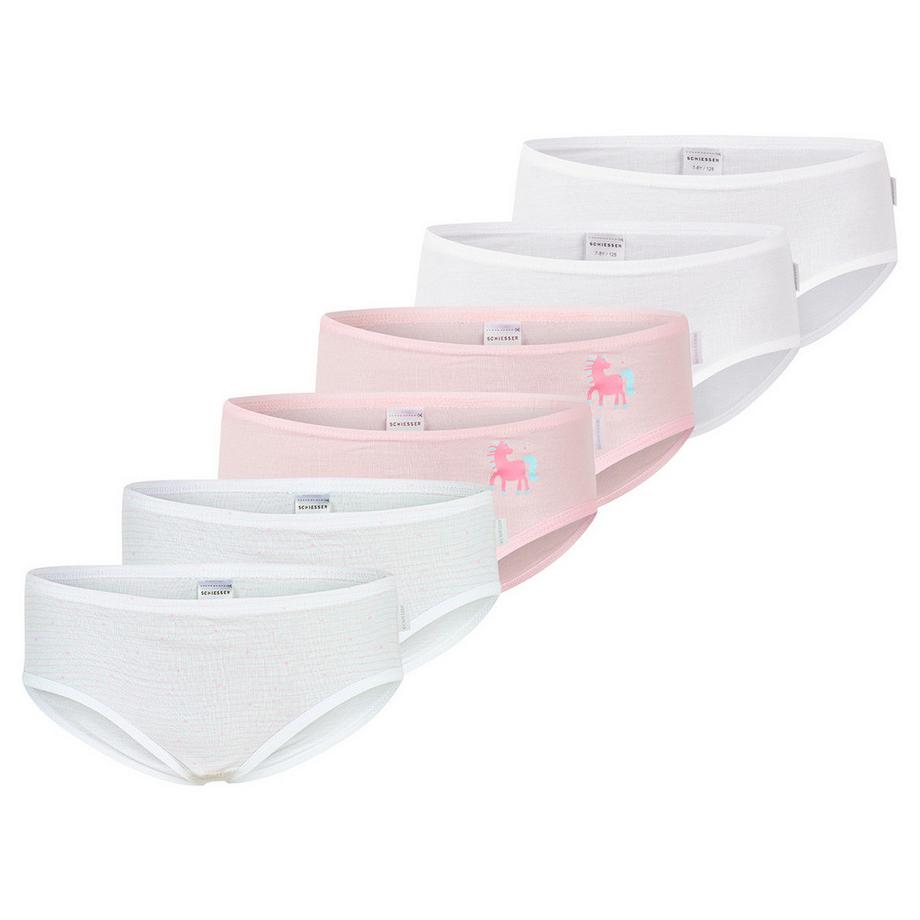 6er Pack Kids Girls Feinripp Organic Cotton - Slips / Unterhosen