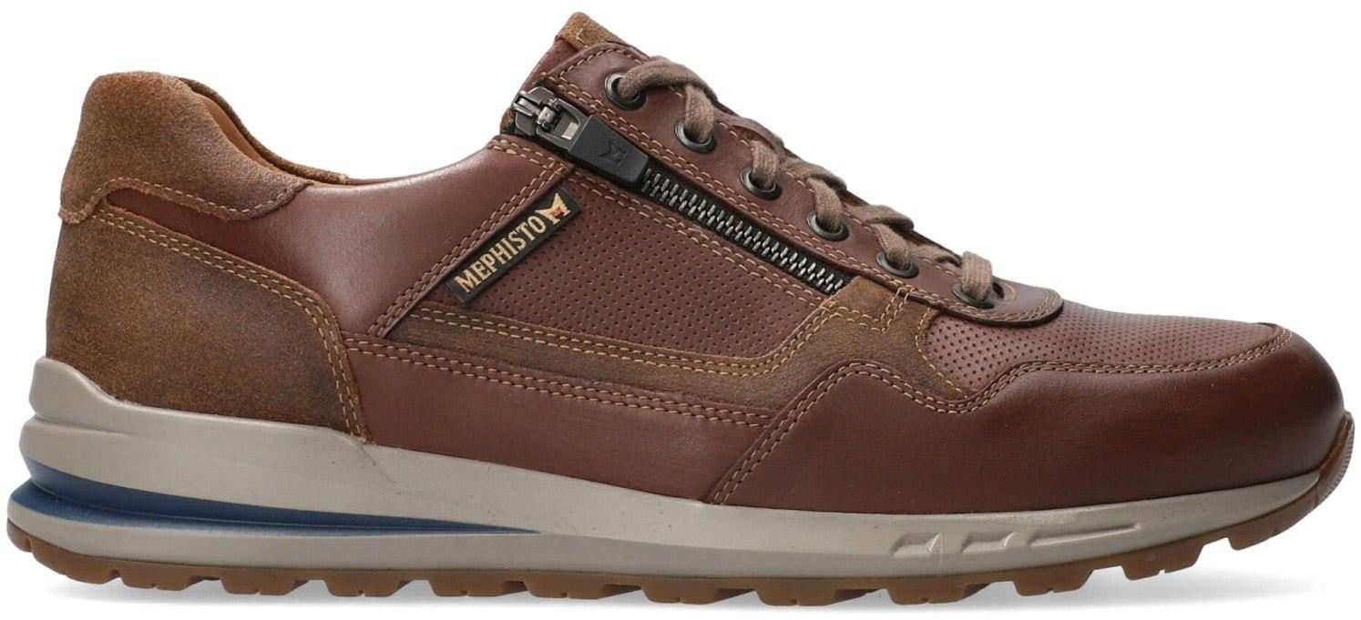 Image of Bradley - Leder Sneaker Herren Braun 40