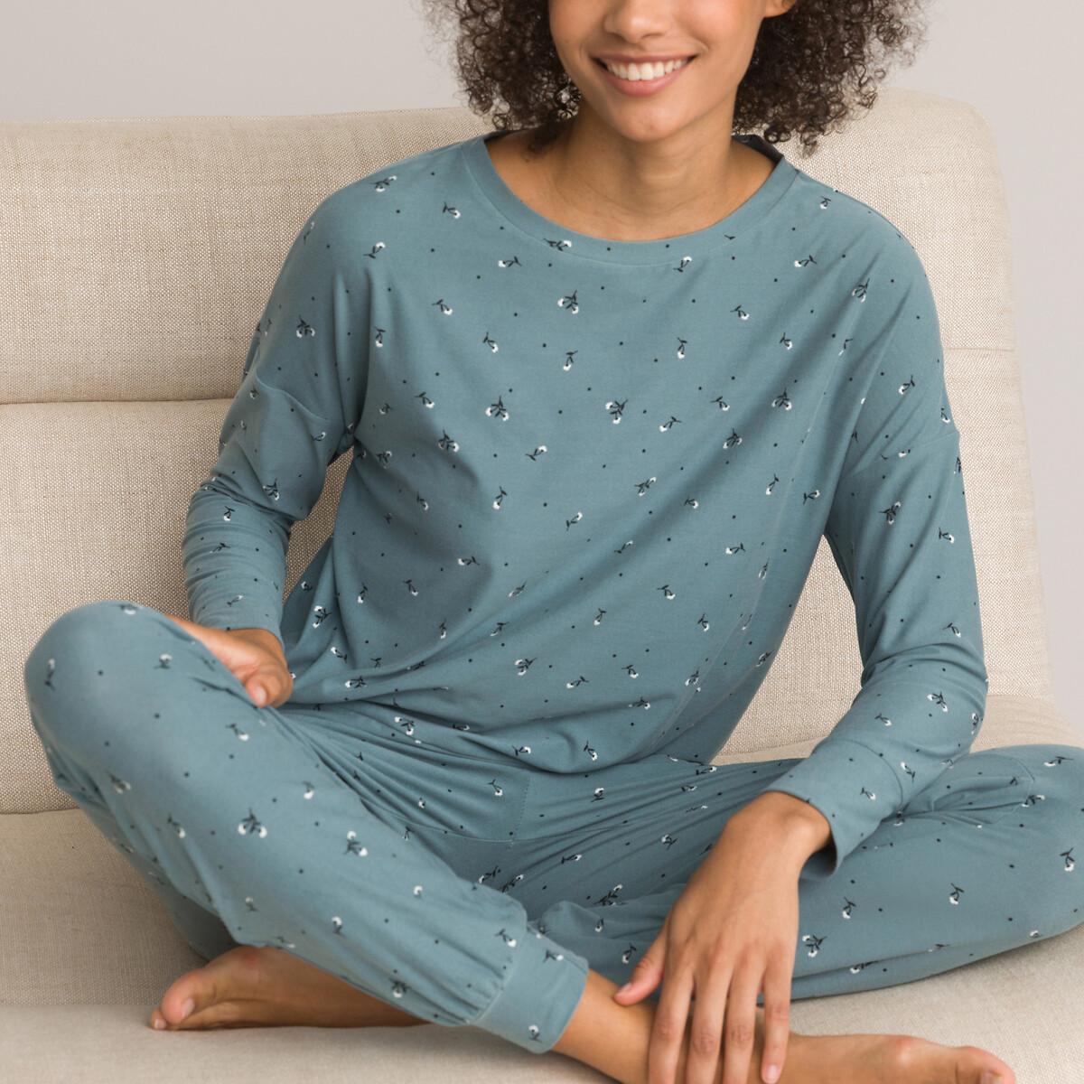 Image of Langärmeliger Pyjama Damen Multicolor 46