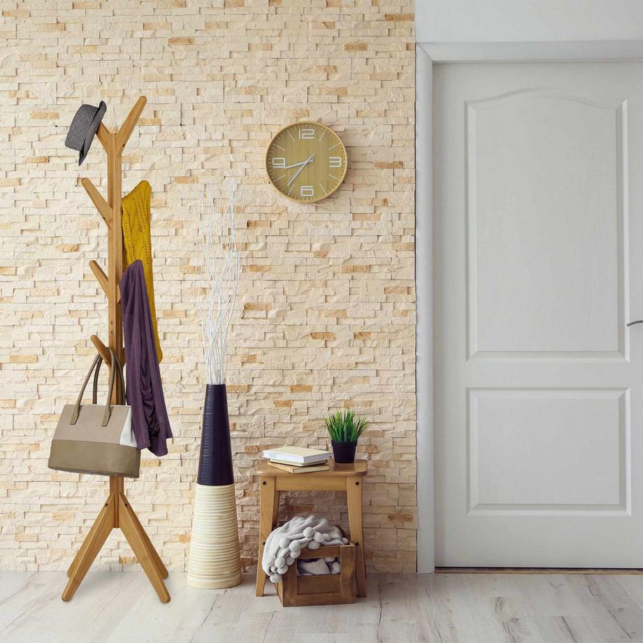 Northio  Porte-manteau en bambou en forme d'arbre 