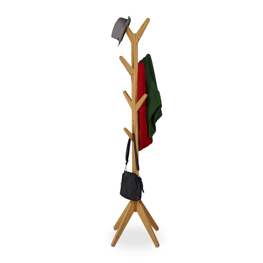 Northio  Porte-manteau en bambou en forme d'arbre 