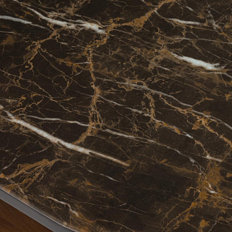 La Redoute Intérieurs Table basse plateau verre effet marbre  