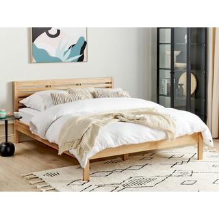 Beliani Letto con rete a doghe en Legno di pino Scandinavo CARNAC  