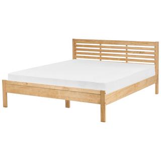 Beliani Letto con rete a doghe en Legno di pino Scandinavo CARNAC  