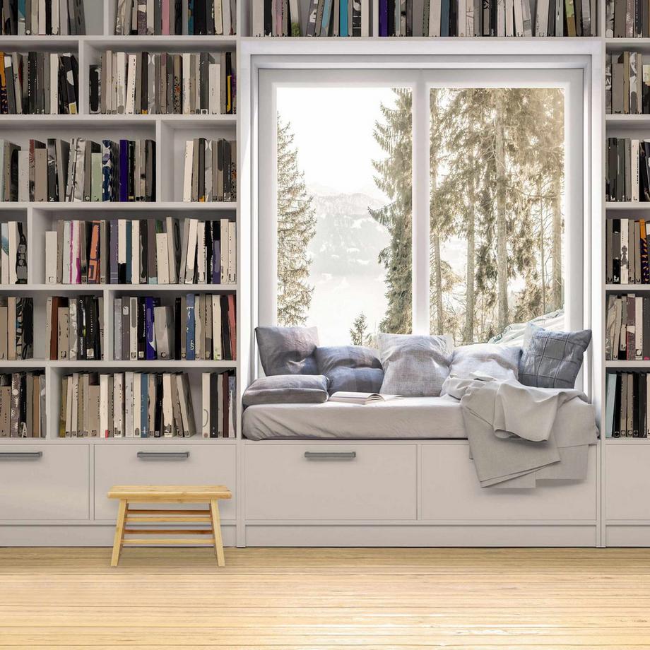 Northix Stabiler Fußhocker aus Holz  