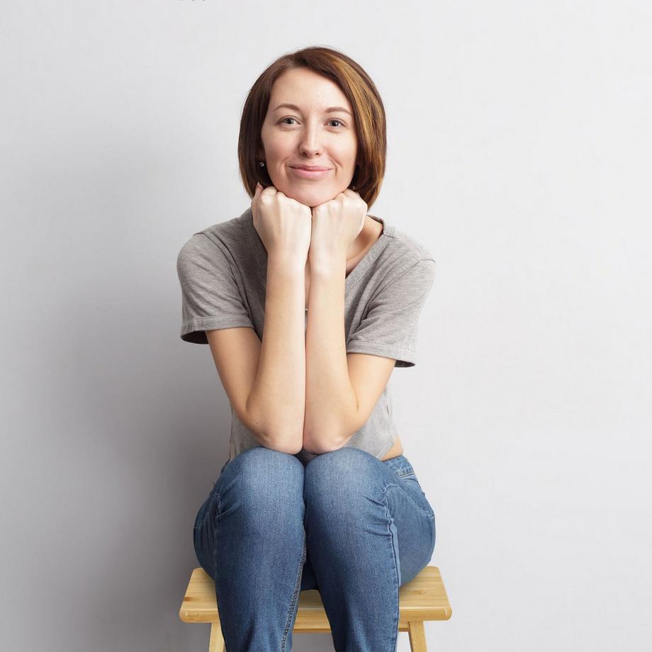 Northix Stabiler Fußhocker aus Holz  