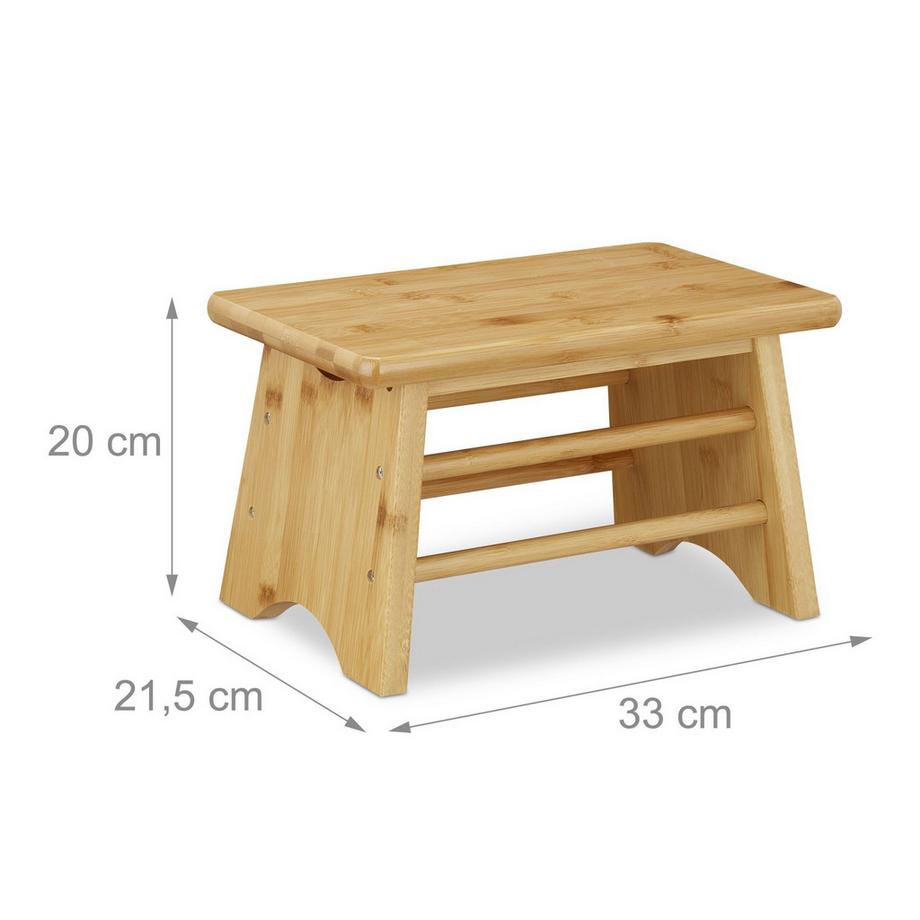 Northix Stabiler Fußhocker aus Holz  