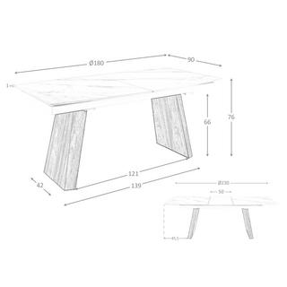 ANGEL CERDA Ausziehbarer Esstisch ovales Fass Porzellanmarmor  
