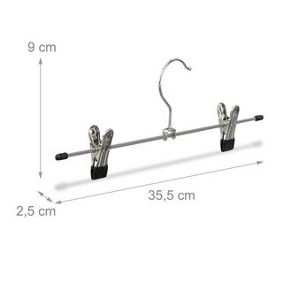 B2X Hosenbügel aus Metall. Packungen mit 10 und 20 Stück  
