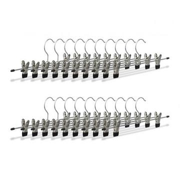 Hosenbügel aus Metall. Packungen mit 10 und 20 Stück