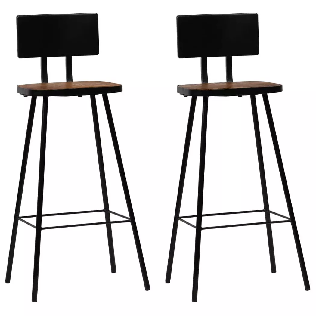 VidaXL - sgabello da bar Legno, One Size, Marrone