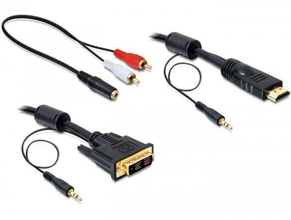 DeLock  DeLOCK 84455 câble vidéo et adaptateur 2 m DVI-D HDMI Noir 