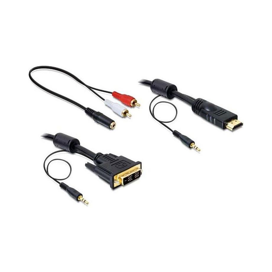 DeLock  Kabel HDMI - DVI-D Cinch 