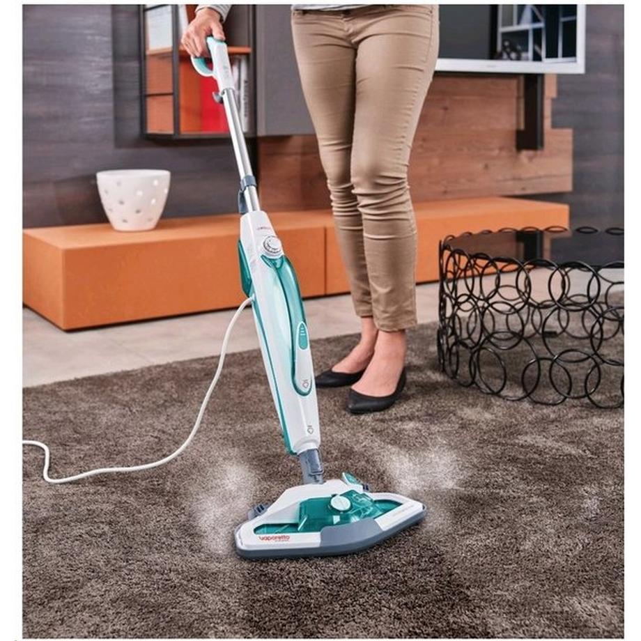POLTI Polti SV450 Double Steam mop 0,3 l 1500 W Edelstahl, Türkis, Weiß  