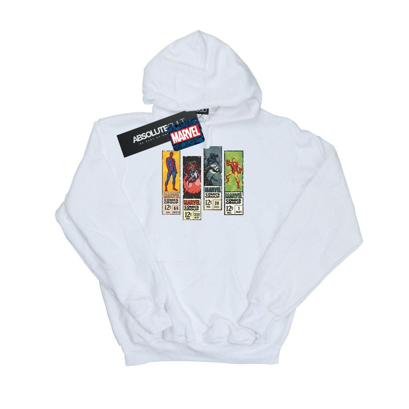 Image of Comic Strips Kapuzenpullover Unisex Weiss 140/146