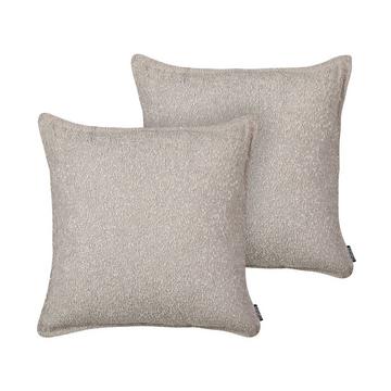 Lot de 2 coussins en Polyester Moderne SENECIA