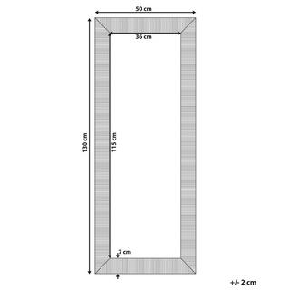 Beliani Miroir en Matière synthétique Moderne DRAVEIL  