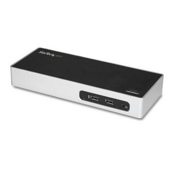 Station d'Accueil USB 3.0 à Double Écran - Dock Universel Type-A pour PC/Ordinateur Portable avec HDMI et DVI/VGA - Hub USB 3.1 Gen 1 5Gbps à 6 Ports, Gbe, Audio - Windows & Mac