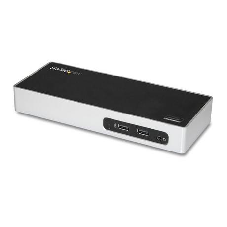 STARTECH.COM  Station d'Accueil USB 3.0 à Double Écran - Dock Universel Type-A pour PC/Ordinateur Portable avec HDMI et DVI/VGA - Hub USB 3.1 Gen 1 5Gbps à 6 Ports, Gbe, Audio - Windows & Mac 