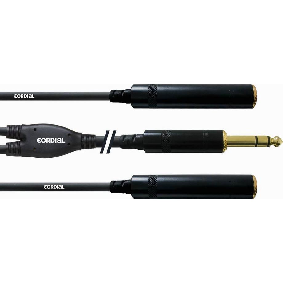 Cordial  Cordial CFY 0.3 VKK cavo audio 0,3 m 2 x 6.35mm 6.35mm Nero 