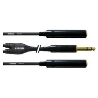 Cordial  Cordial CFY 0.3 VKK cavo audio 0,3 m 2 x 6.35mm 6.35mm Nero 