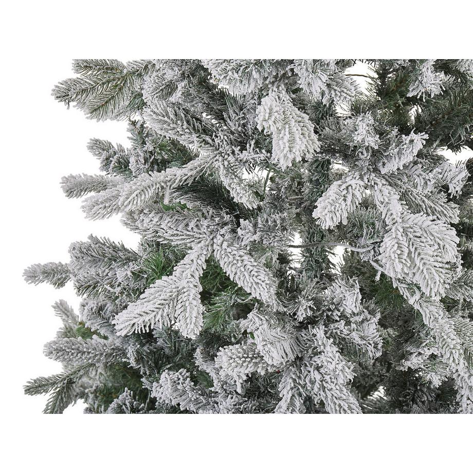 Beliani Sapin de Noël artificiel enneigé en PVC TATLOW  