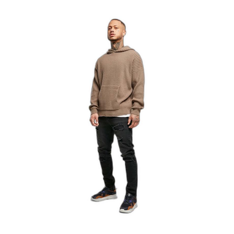 URBAN CLASSICS Sweatshirt à capuche tricoté  