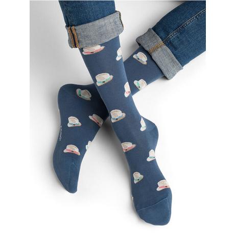 BLEU FORET Panama Muster Socken  