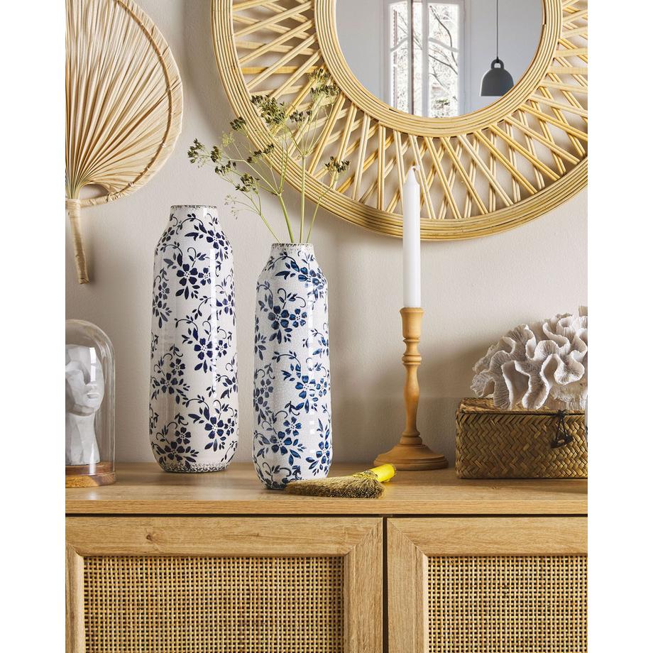 Beliani Vase à fleurs en Grès Rétro MULAI  