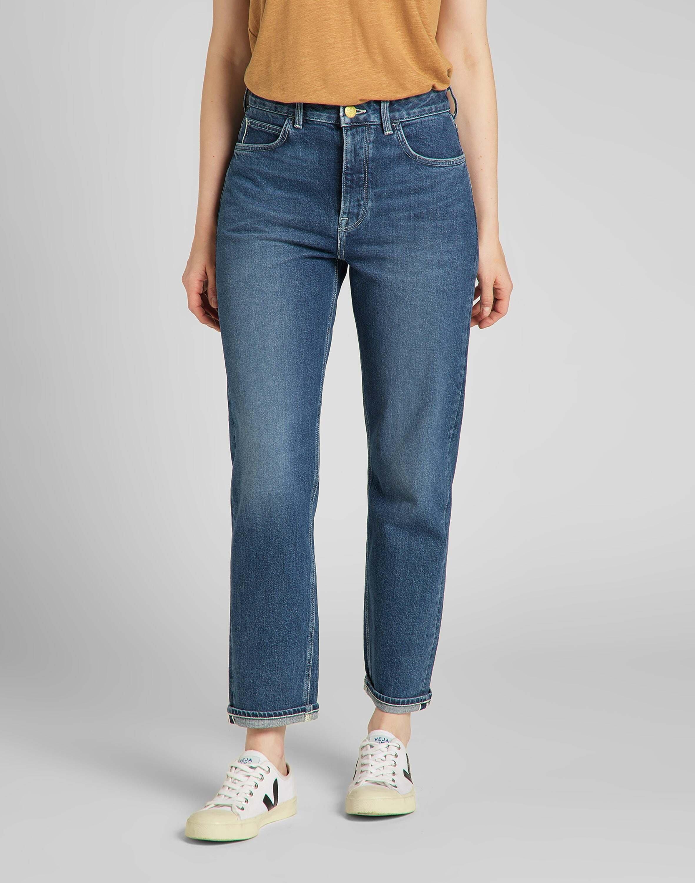 Lee Carol Jeans Straight Leg Button Fly  