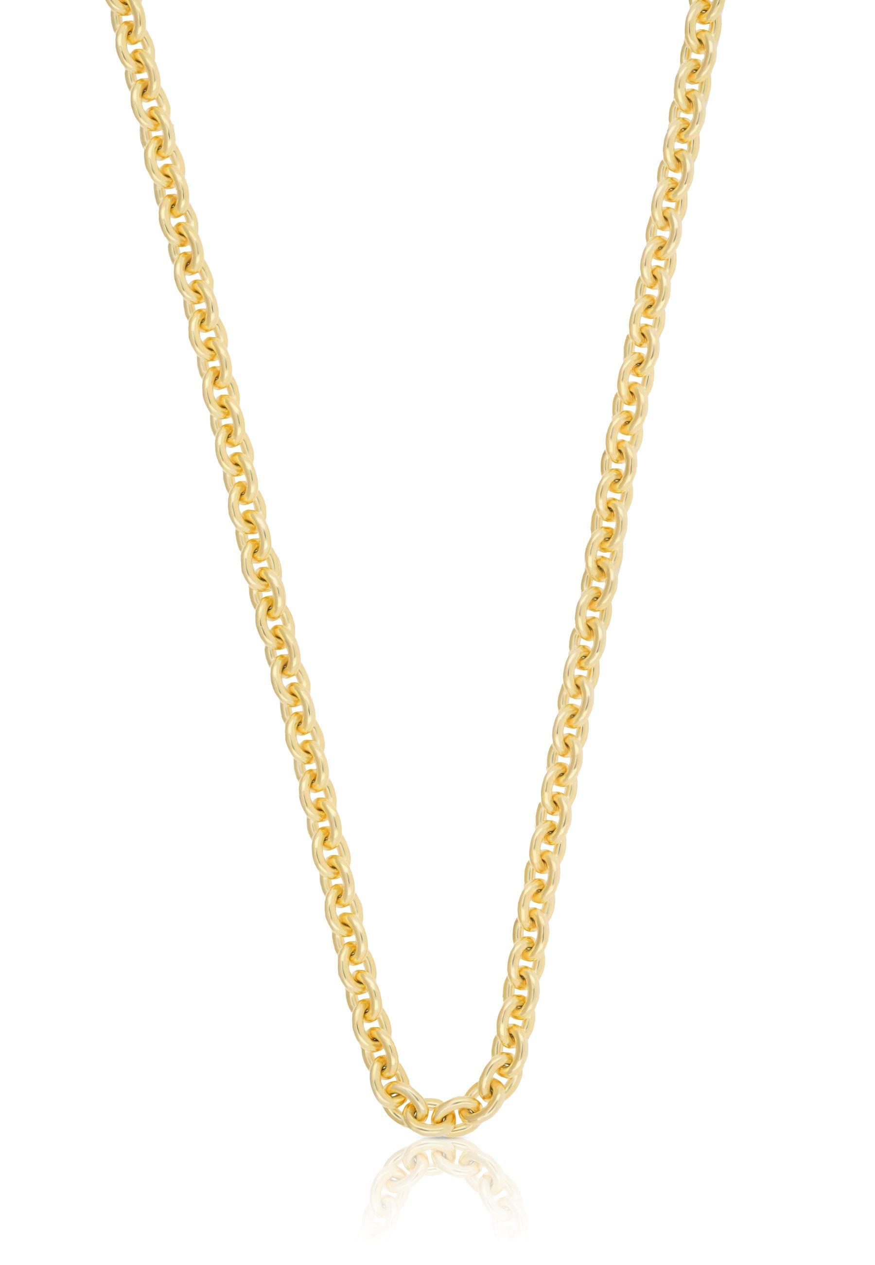 MUAU Schmuck  Collier Rundanker Gelbgold 375, 3.9mm, 60cm 