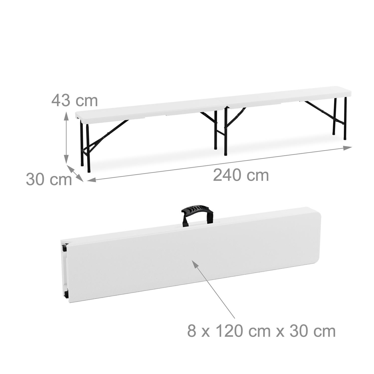 B2X Ensemble de bancs à bière de 2 240 cm  