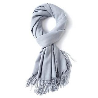 Only-bags.store Écharpe Chaude Hiver Automne Coton Uni avec Glands  