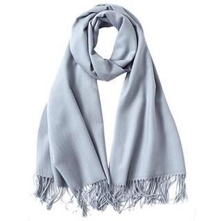 Only-bags.store Écharpe Chaude Hiver Automne Coton Uni avec Glands  