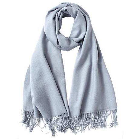 Only-bags.store Écharpe Chaude Hiver Automne Coton Uni avec Glands  