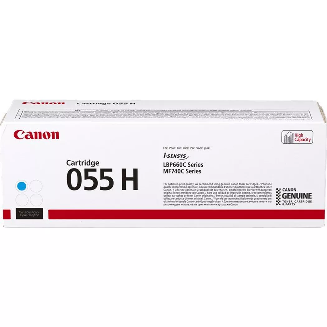 Canon – Toner-Modul 055H cyan CRG 055 CH LBP663/MF742 5900 Seiten, One Size
