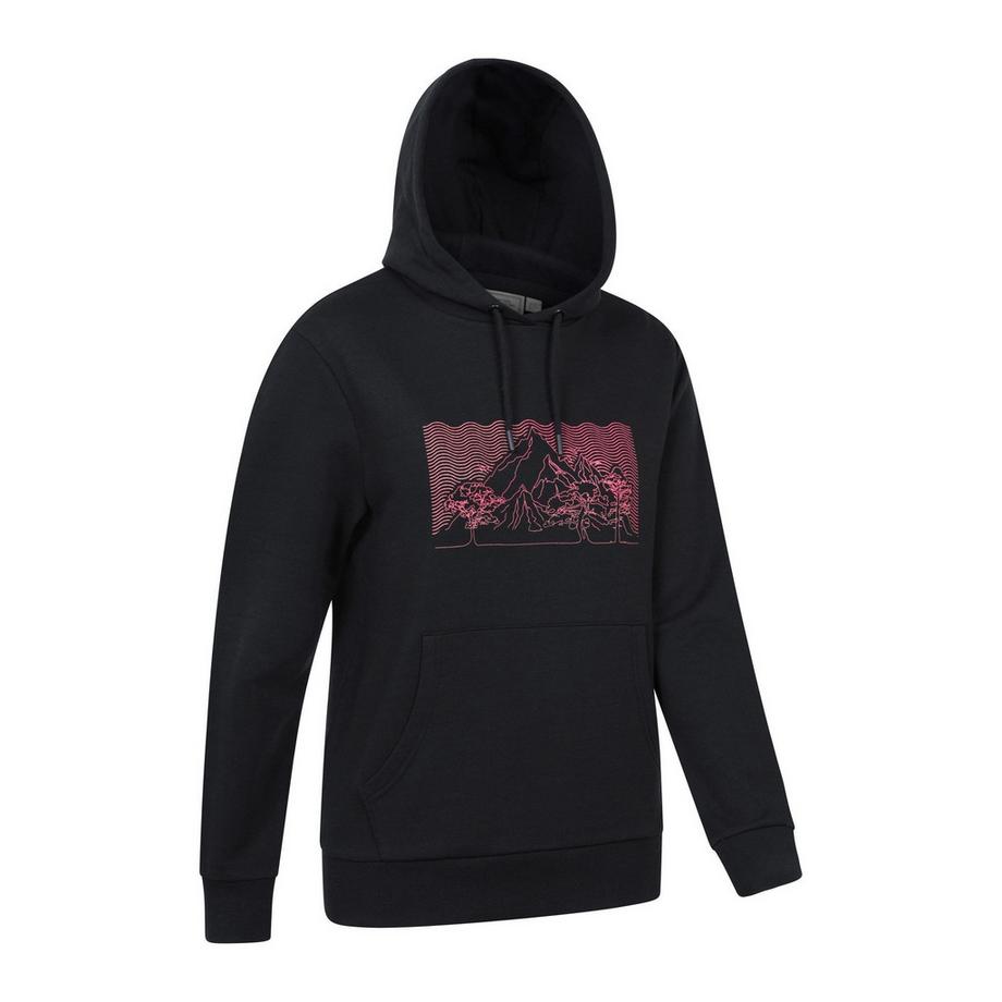 Mountain Warehouse Sweat à capuche Design Ombré Ondulé  