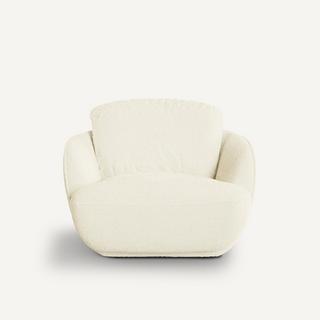 AM.PM Fauteuil boule tissu bouclette  