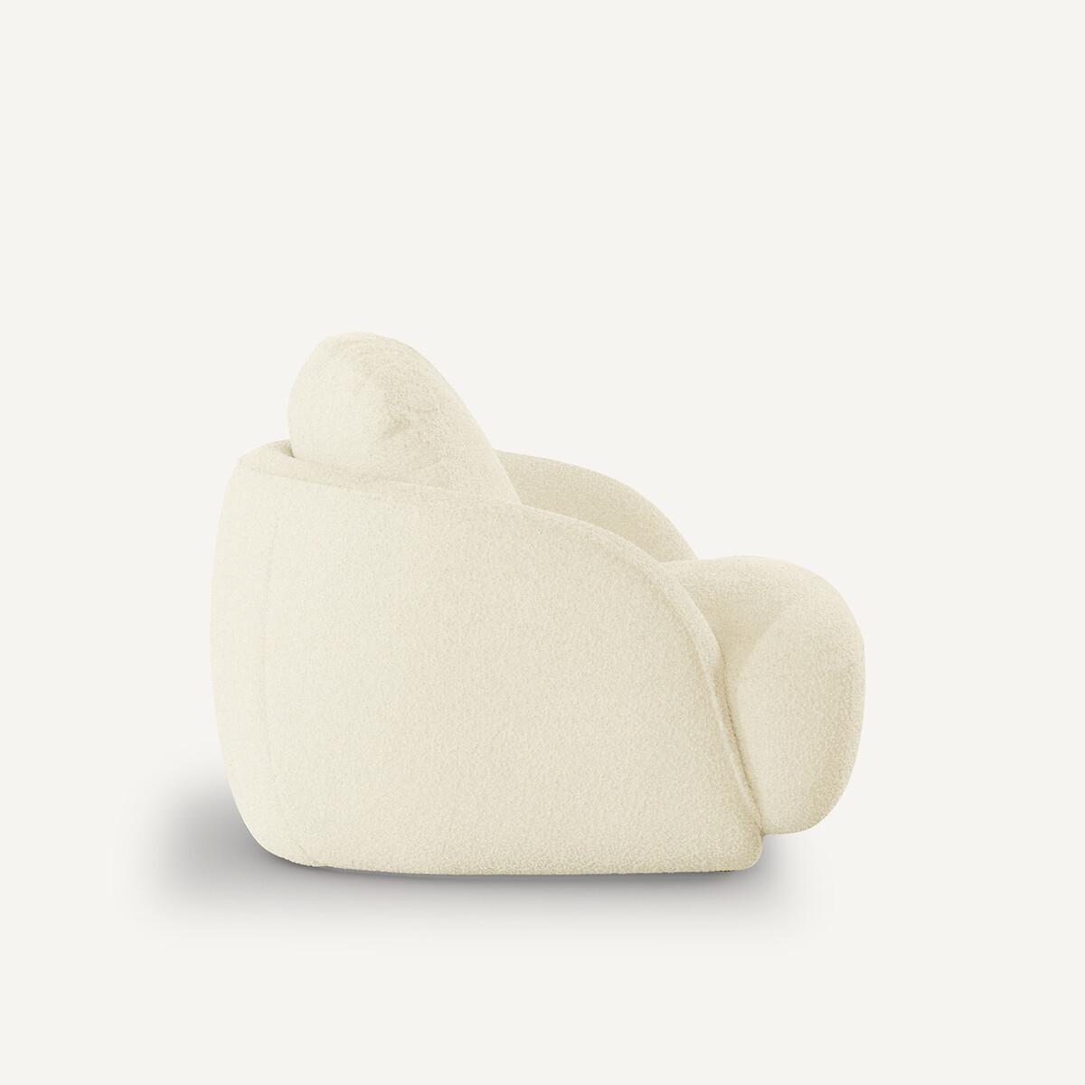 AM.PM Fauteuil boule tissu bouclette  